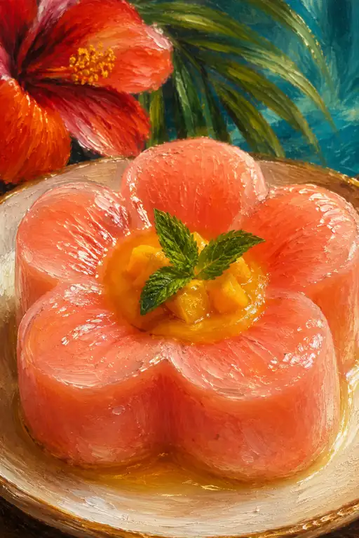 太陽を浴びた情熱の開花：ハイビスカス・フラワー