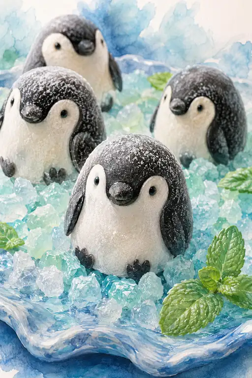 氷の海で見つめ合って