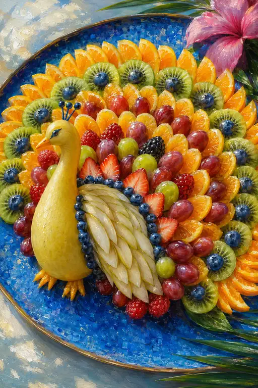 Vibrant Harvest of the Summer Peacock