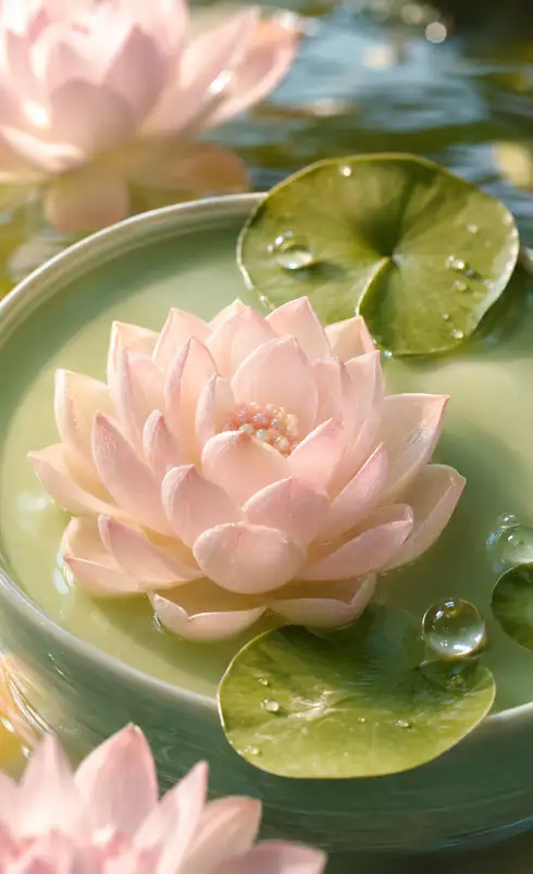 First Light on the Water Lily