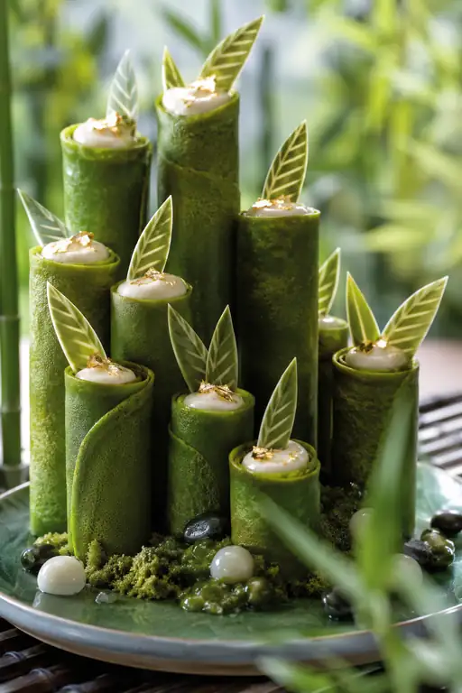Miniature Bamboo Grove in Emerald