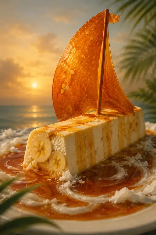 Sailing the Sunset on a Caramel Sea