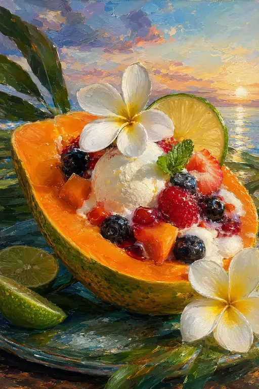 The Orange Boat Carrying Tropical Breezes