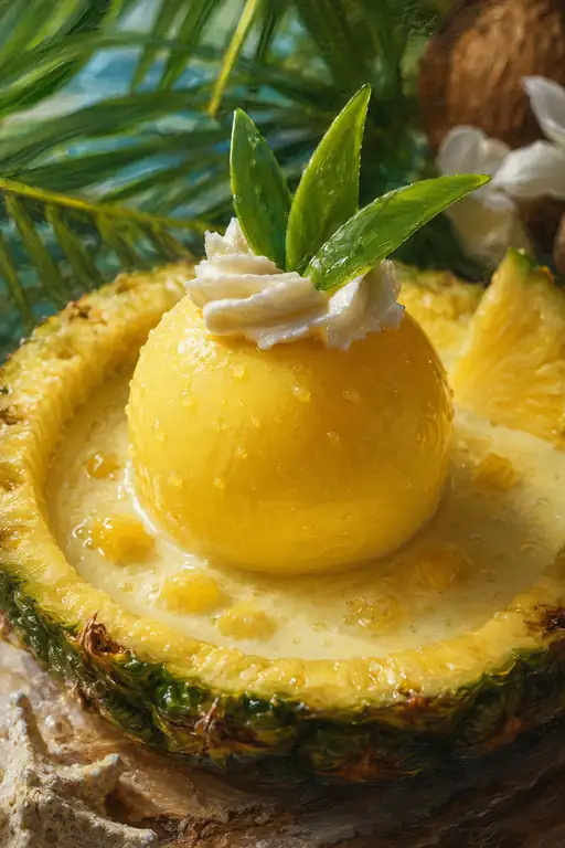 Summer Illusion in a Golden Fruit
