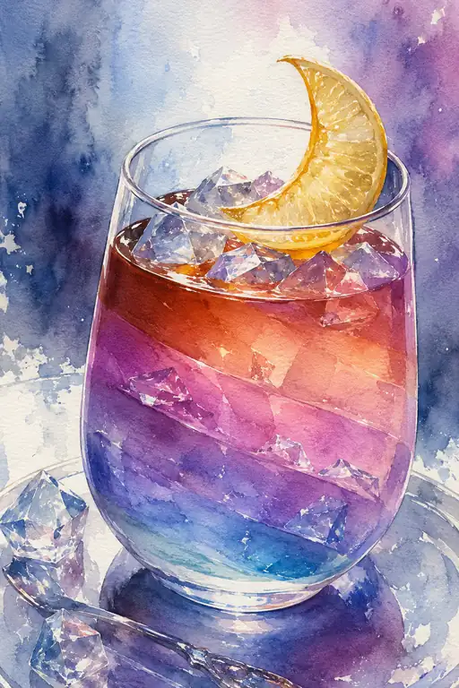 The Amber Goblet Filled with the Shifting Evening Sky