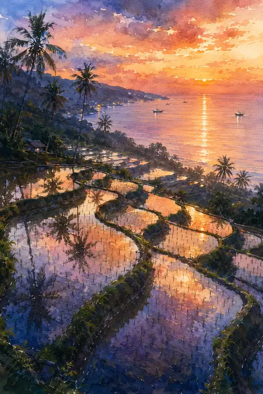 天を映す大地の鏡