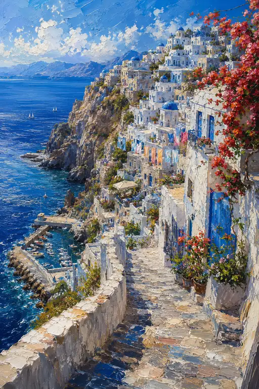 Bougainvillea Path to the Blue