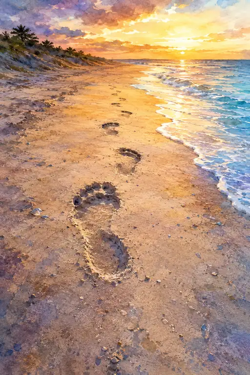 砂に刻んだ、私の軌跡