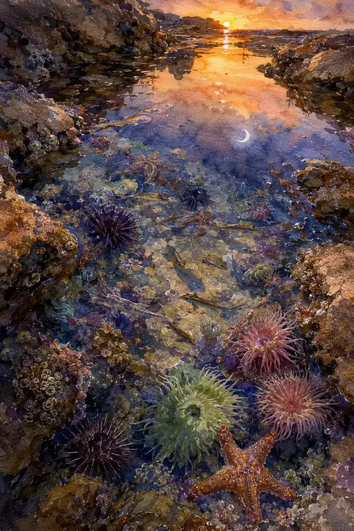 Where the Sun and Moon Kiss the Tide