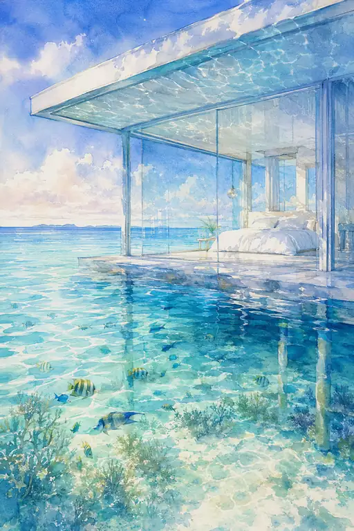 海と眠るガラスの部屋