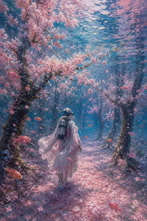 Submerged Sakura Dream