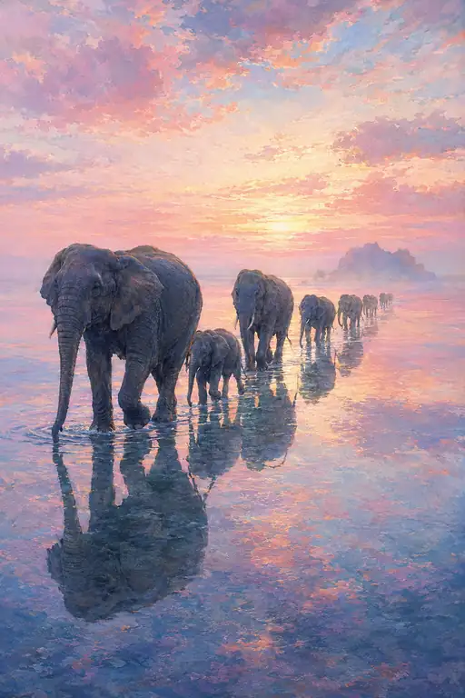 水鏡をゆく生命の旅路