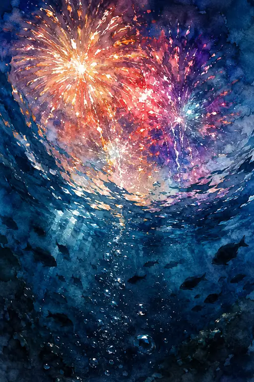 When Fire Meets the Silent Sea