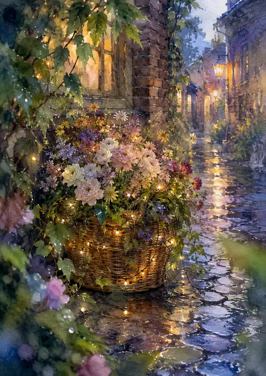 A Welcoming Glow After the Rain