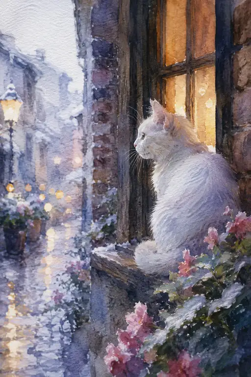 Whispers of Winter from a Warm Window