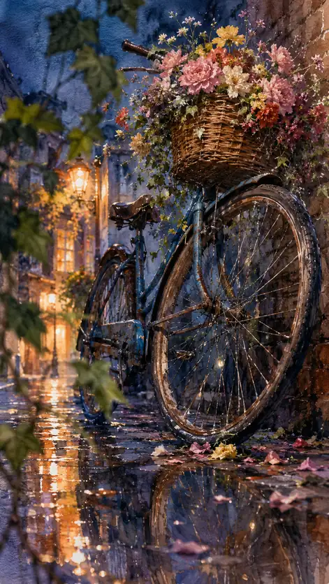 A Quiet Pause in the Twilight Rain