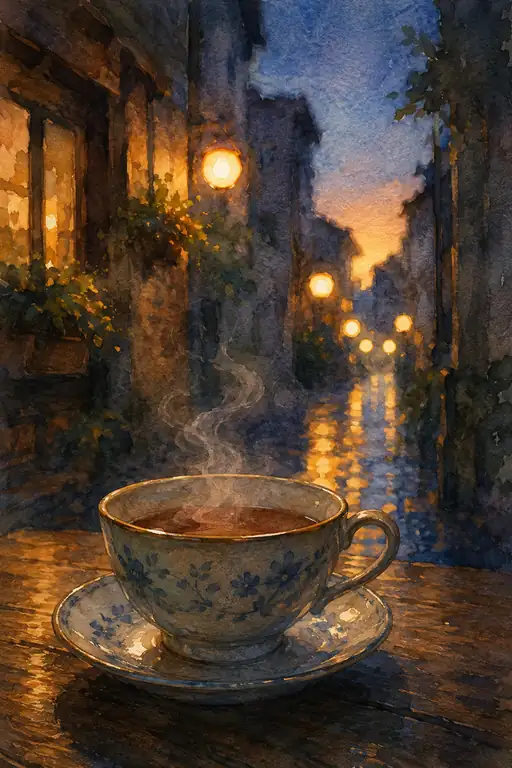 Warmth Lingering in the Twilight Dusk