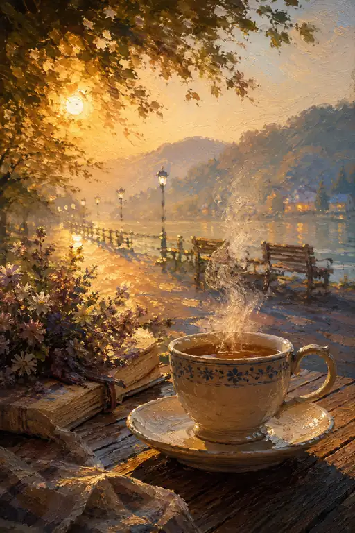 Reading Under the Golden Canopy