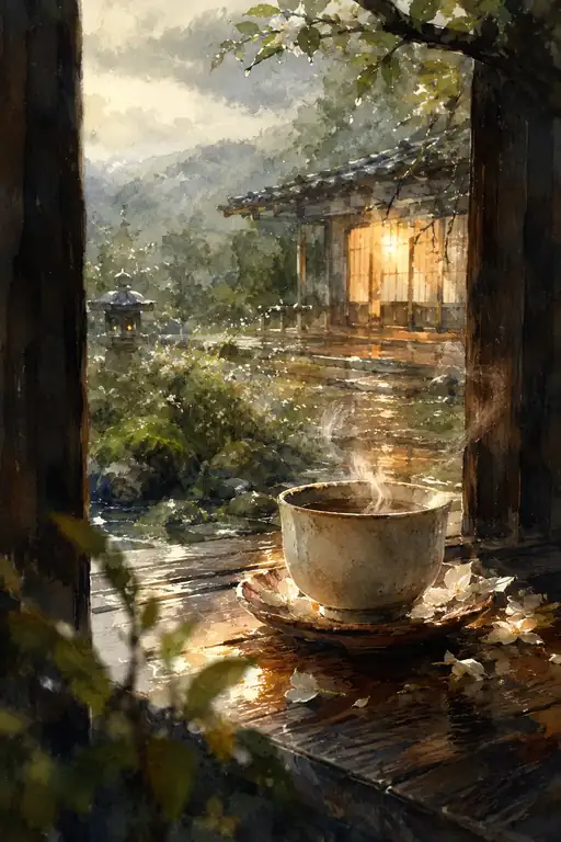 A Touch of Warmth in the Rain-Washed Silence