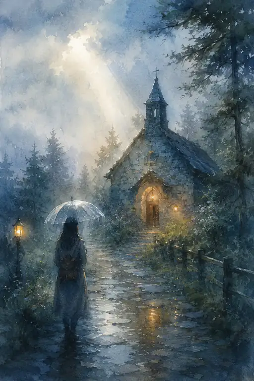 雨の日の道標