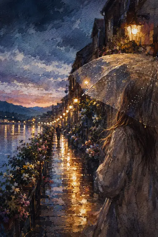 A Quiet Walk in the Golden Rain