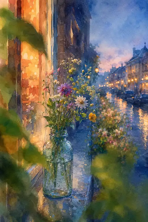 A Glass of Evening Light