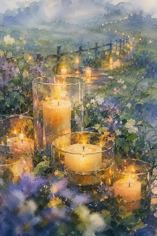 Lingering Flame of the Quiet Evening