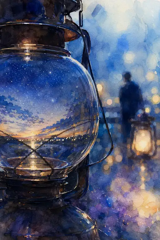 A Cosmos in the Glass Lantern