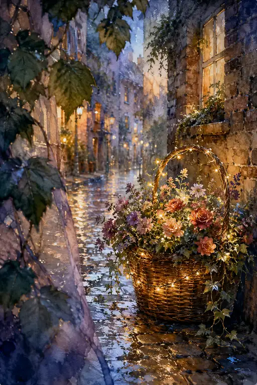 A Basket of Dreams on the Wet Stones