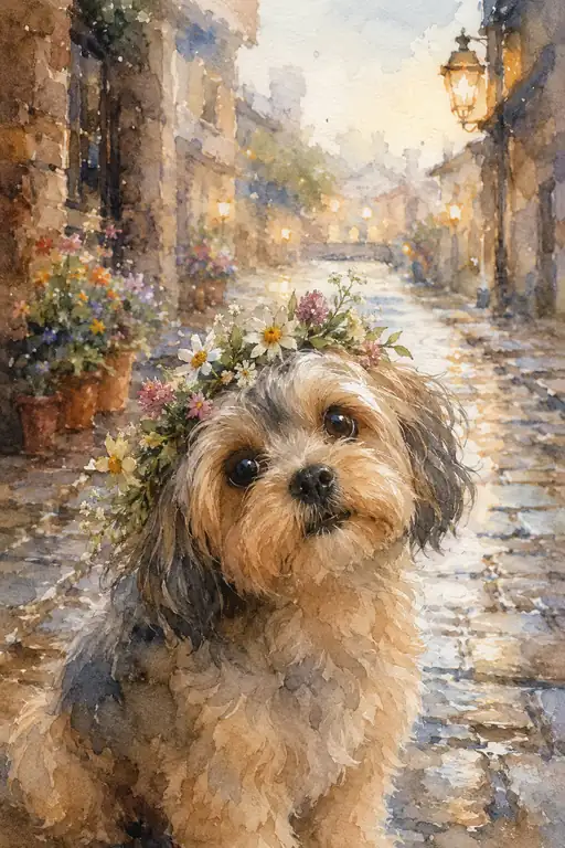 Innocence Wearing Wildflowers