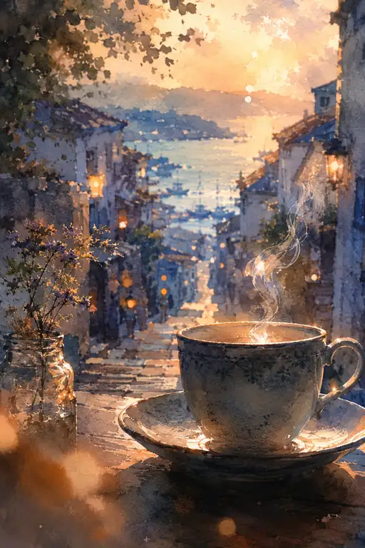 A Sip of Golden Twilight