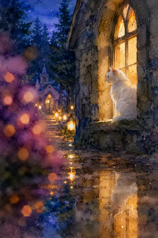Gazing into the Quiet Night