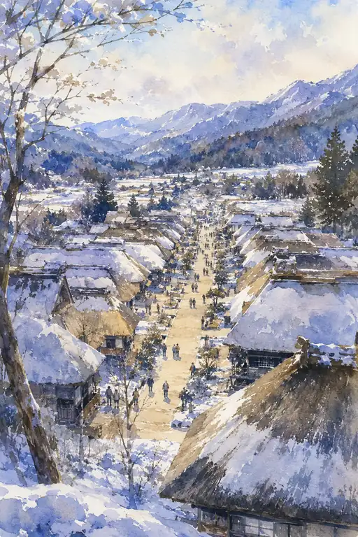 Warmth in the Snow-Clad Village
