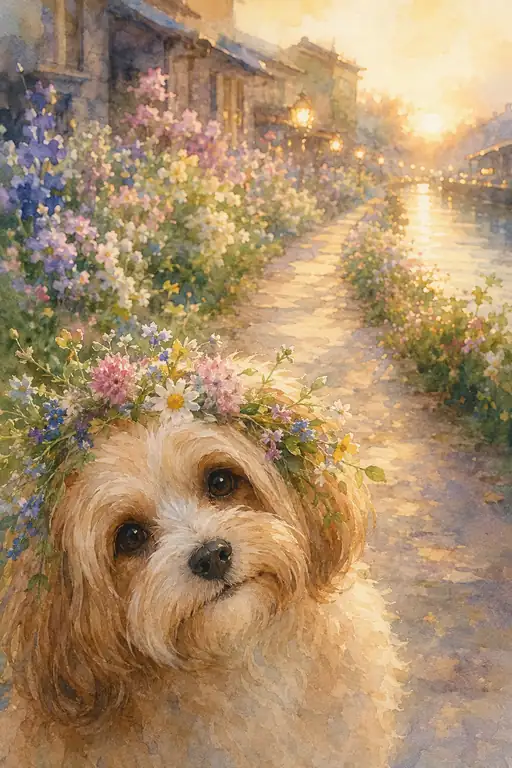 Strolling in the Golden Twilight