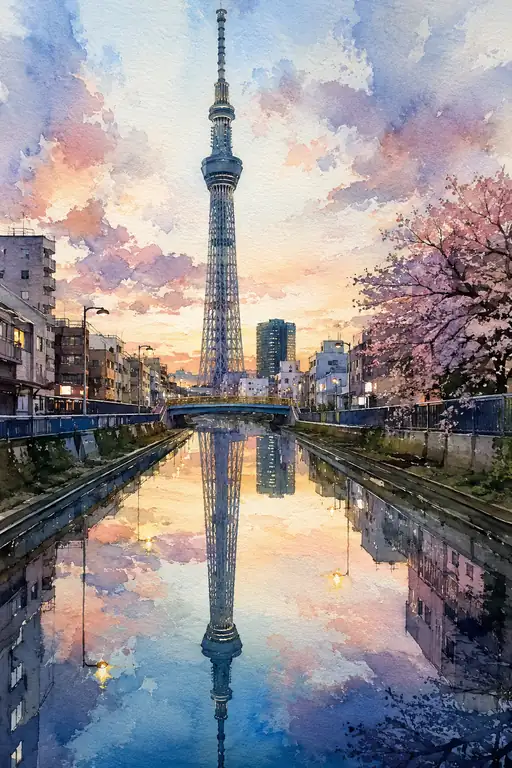 朝日に溶けるモダンな春