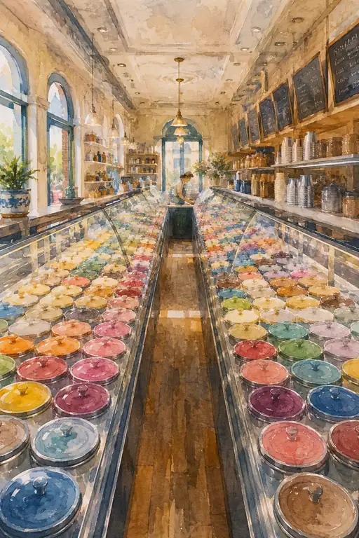 A Corridor of Colorful Whispers