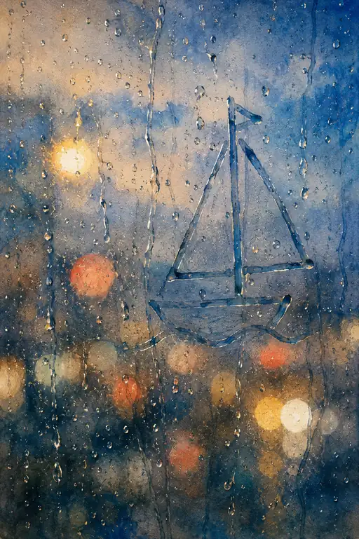 雨の窓辺に描いた、僕の小さな航海