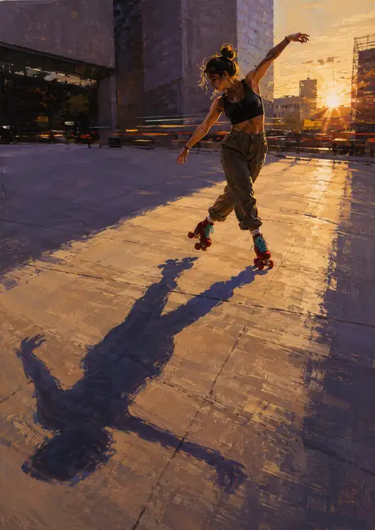 Dancing with My Shadow at Twilight