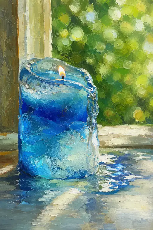 Melting Blue and a Quiet Flame