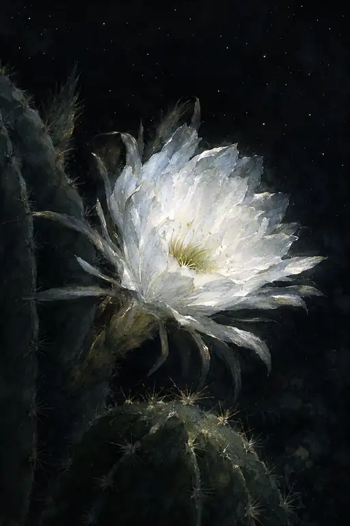 A Silent Miracle Blooming Under the Stars