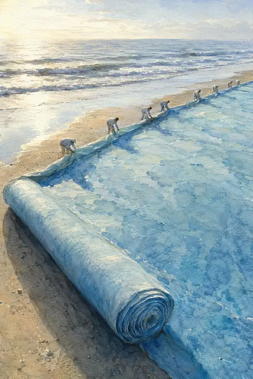 海へと続く青い道標