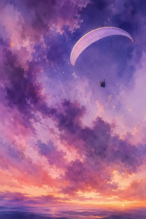 Floating Between Dusk and Freedom