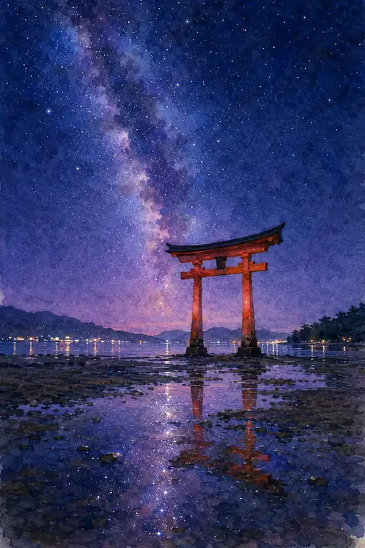 朱鳥居が紡ぐ宇宙の詩