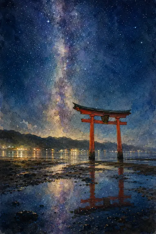宇宙と繋がる朱の境界