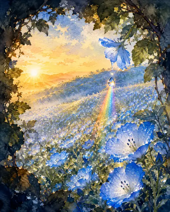 Prismatic Tears of the Blue Hill