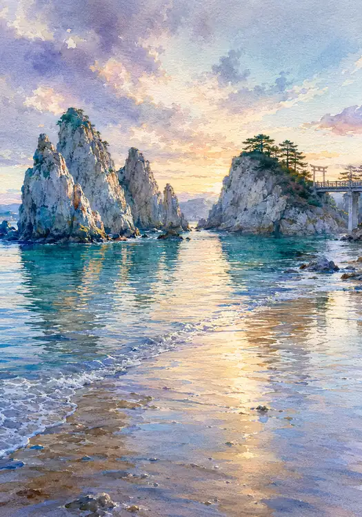 Evening Fills the White Sanctuary