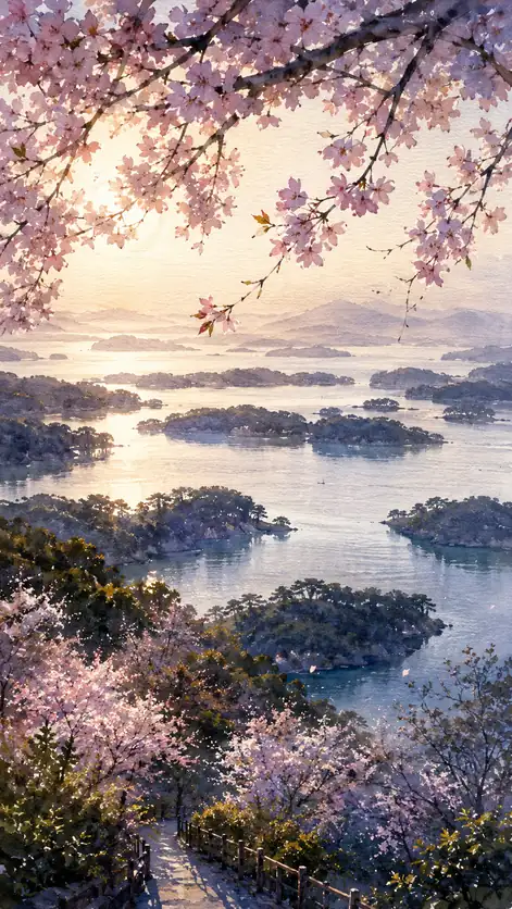 Blossom Light over Sleeping Isles