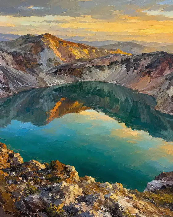 Emerald Holding the Mountain's Fire