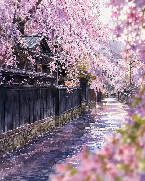 A Lane Through the Memory of Blossoms