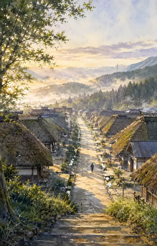 Light Descends into the Thatched Valley